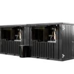 Conteneur bar démontable 8×2 XL RAL 9005 & RAL 7016