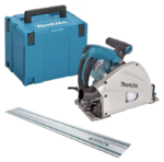 Makita – Scie circulaire plongeante 1300W SP6000J1 – Lame 165mm – Coffret MAK-PAC avec rail de guidage 1400mm – Pour découpe précise de panneaux