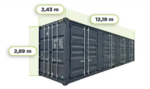 Container maritime 40 pieds HC 4 portes latérale – Image 10